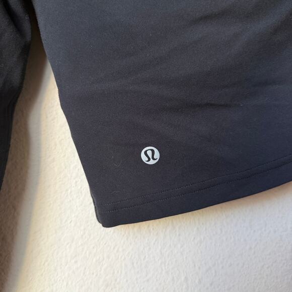 Lululemon Black Align Asymmetrical One Shoulder Long Sleeve Top Size 2 - Picture 4 of 5